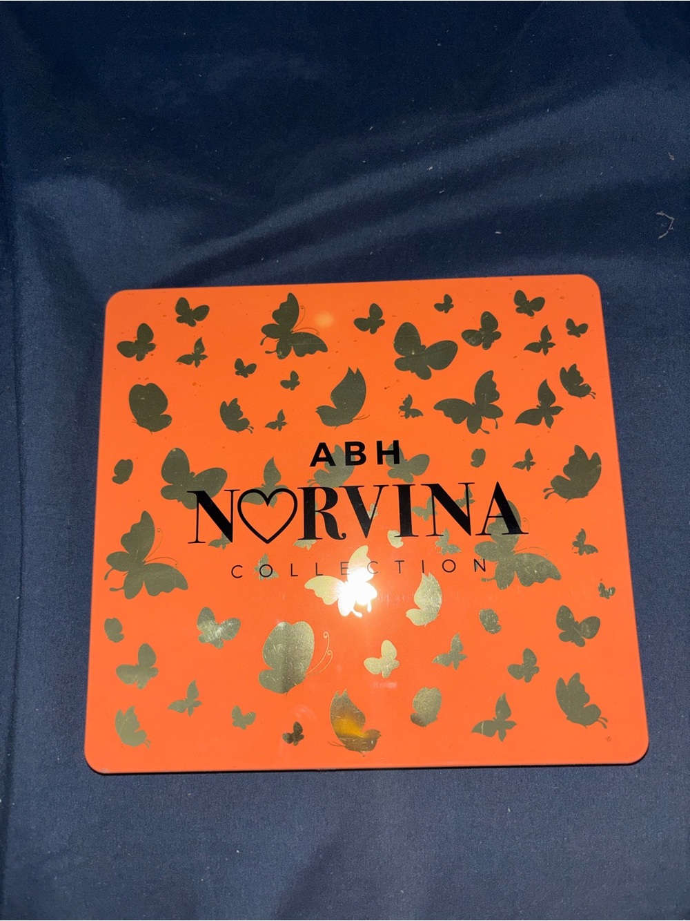 Anastasia Beverly Hills Norvina Orange Decorative Tray with Gold Butterflies